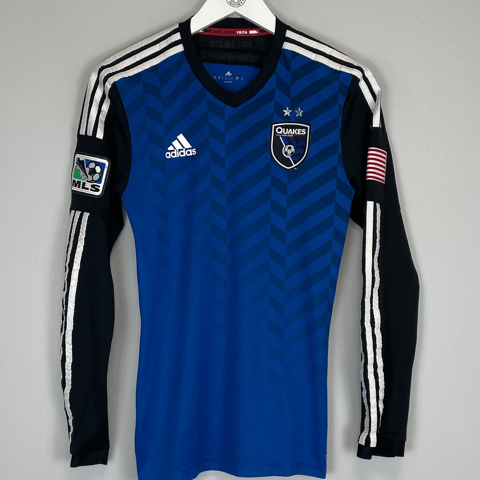 Shop 2014/15 SAN JOSE EARTHQUAKES L/S HOME SHIRT (S) ADIDAS, classic football shirts, vintage football shirts & retro soccer jerseys at Cult Kits