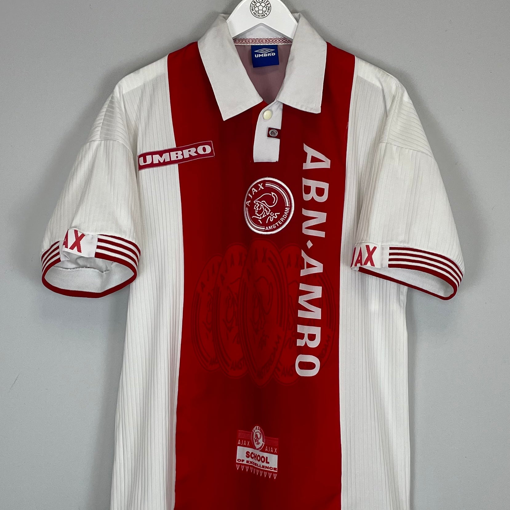 Shop 1997/98 AJAX HOME SHIRT (L) UMBRO, classic football shirts, vintage football shirts & retro soccer jerseys at Cult Kits