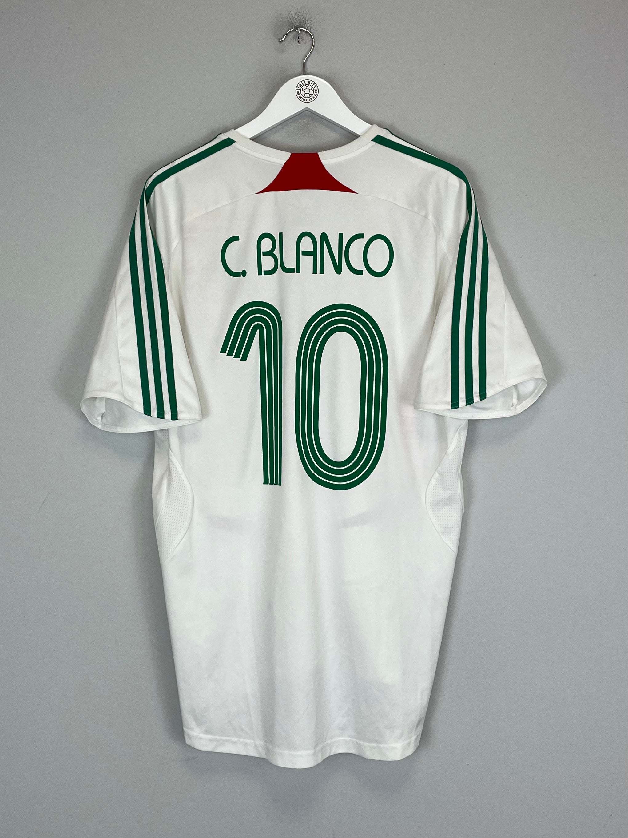 Shop 2007/08 MEXICO C.BLANCO #10 AWAY SHIRT (XL) ADIDAS, classic football shirts, vintage football shirts & retro soccer jerseys at Cult Kits