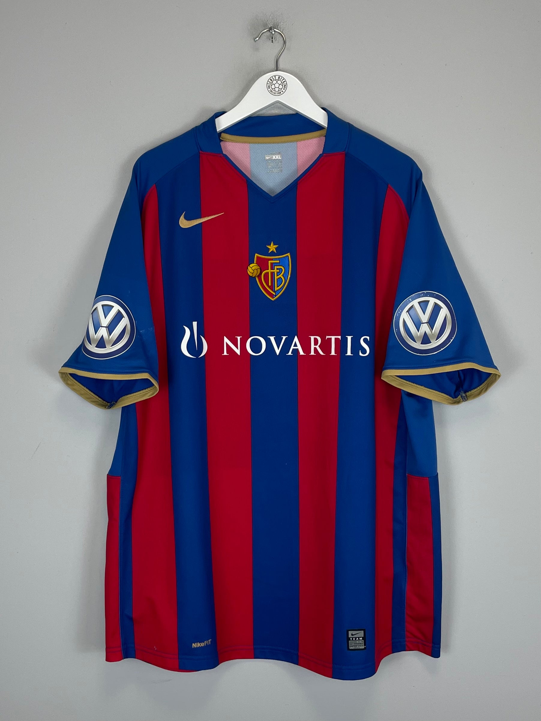 Shop 2008/10 FC BASEL HOME SHIRT (XXL) NIKE, classic football shirts, vintage football shirts & retro soccer jerseys at Cult Kits