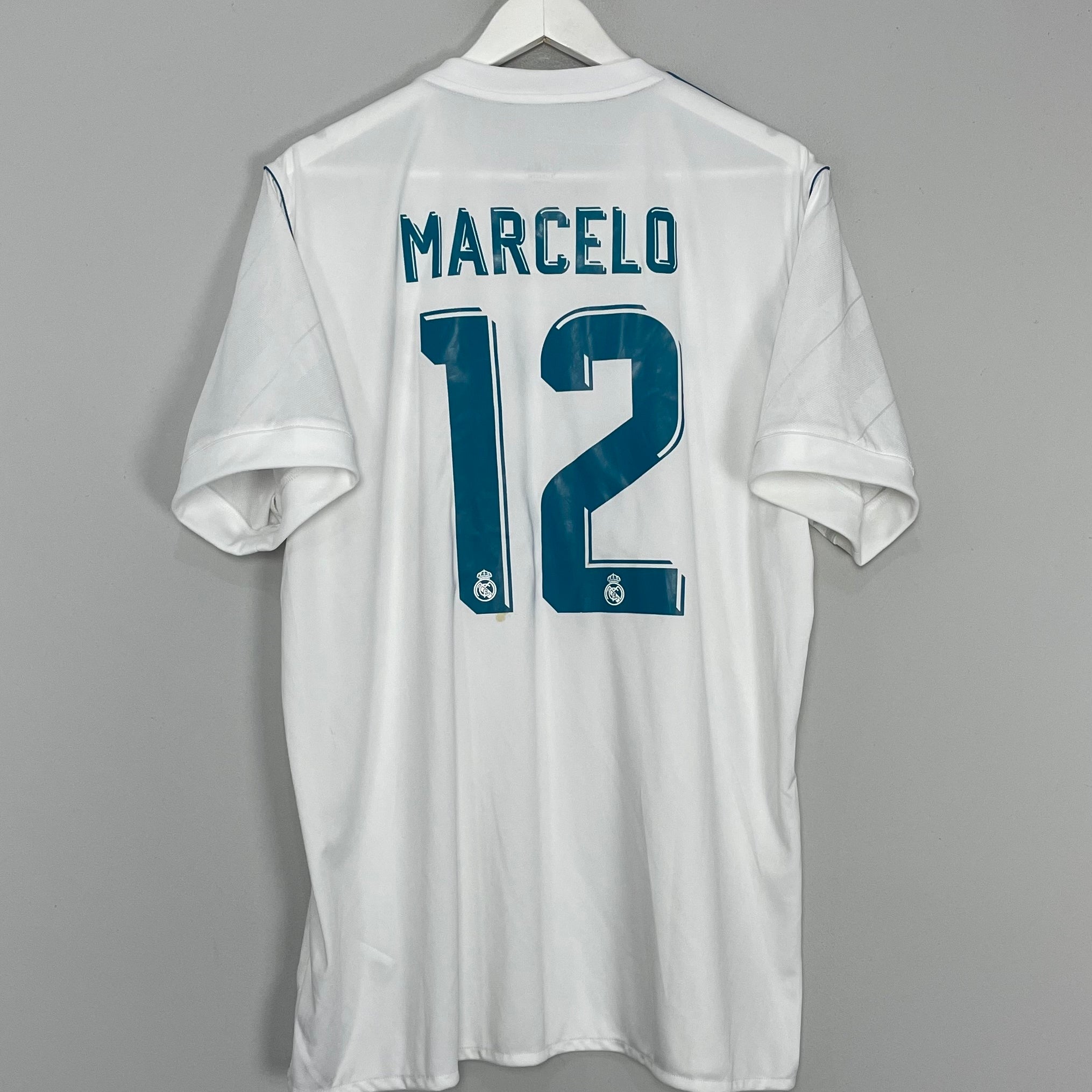 Shop 2017/18 REAL MADRID MARCELO #12 HOME SHIRT (XL) ADIDAS, classic football shirts, vintage football shirts & retro soccer jerseys at Cult Kits