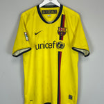 Shop 2008/09 BARCELONA MESSI #10 AWAY SHIRT (L) NIKE, classic football shirts, vintage football shirts & retro soccer jerseys at Cult Kits