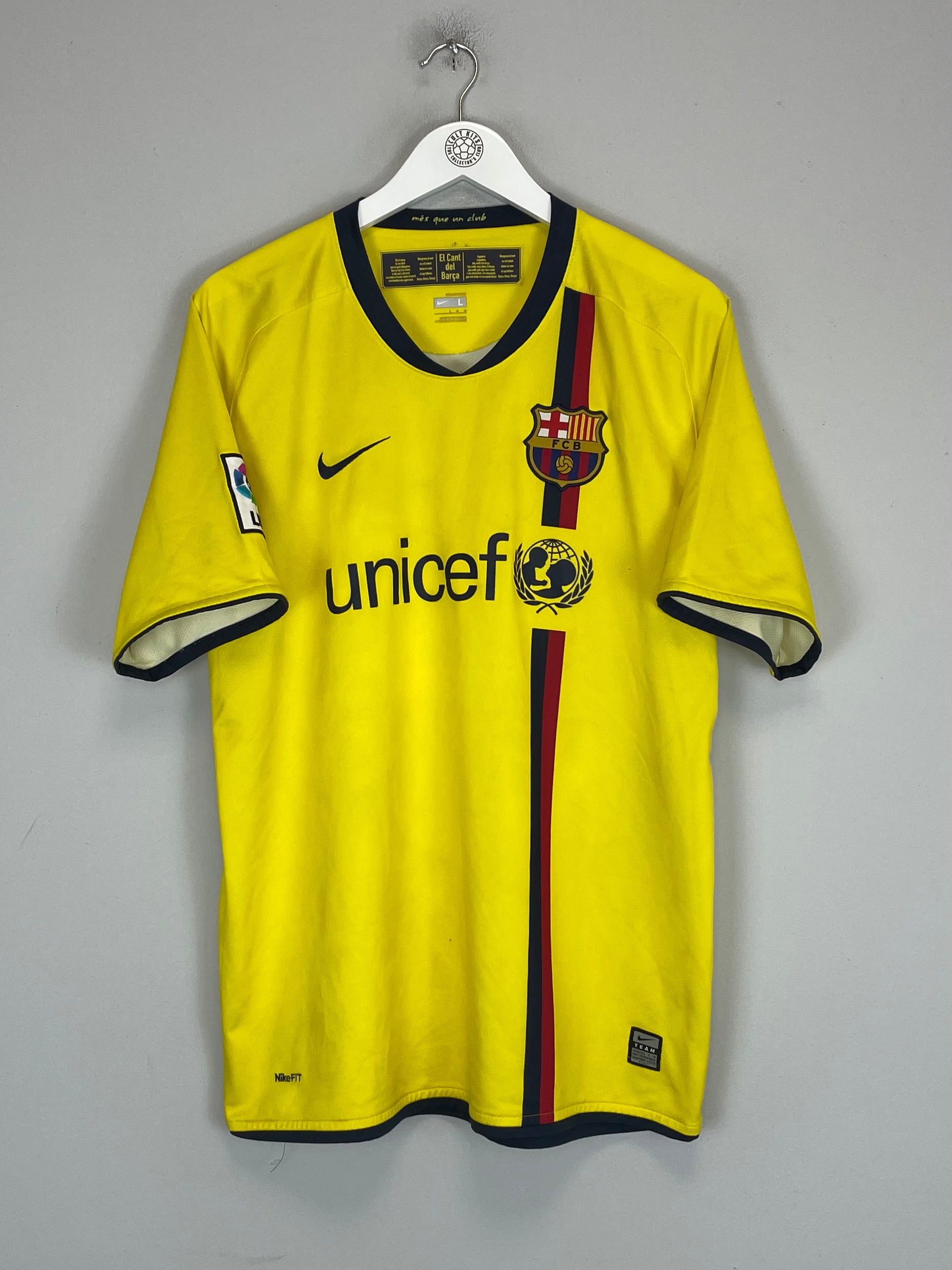 Shop 2008/09 BARCELONA MESSI #10 AWAY SHIRT (L) NIKE, classic football shirts, vintage football shirts & retro soccer jerseys at Cult Kits