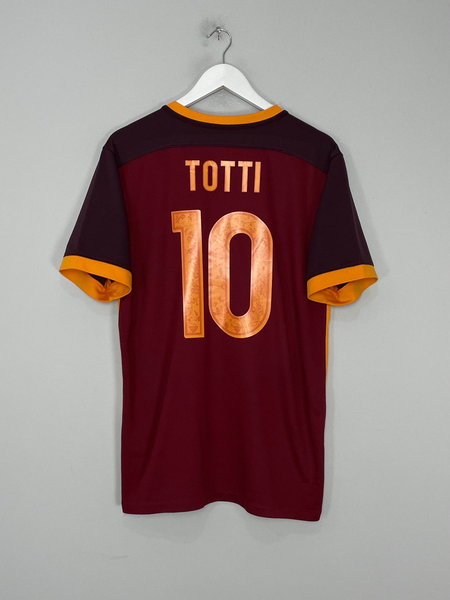 Shop 2015/16 ROMA TOTTI #10 HOME SHIRT (L) NIKE, classic football shirts, vintage football shirts & retro soccer jerseys at Cult Kits