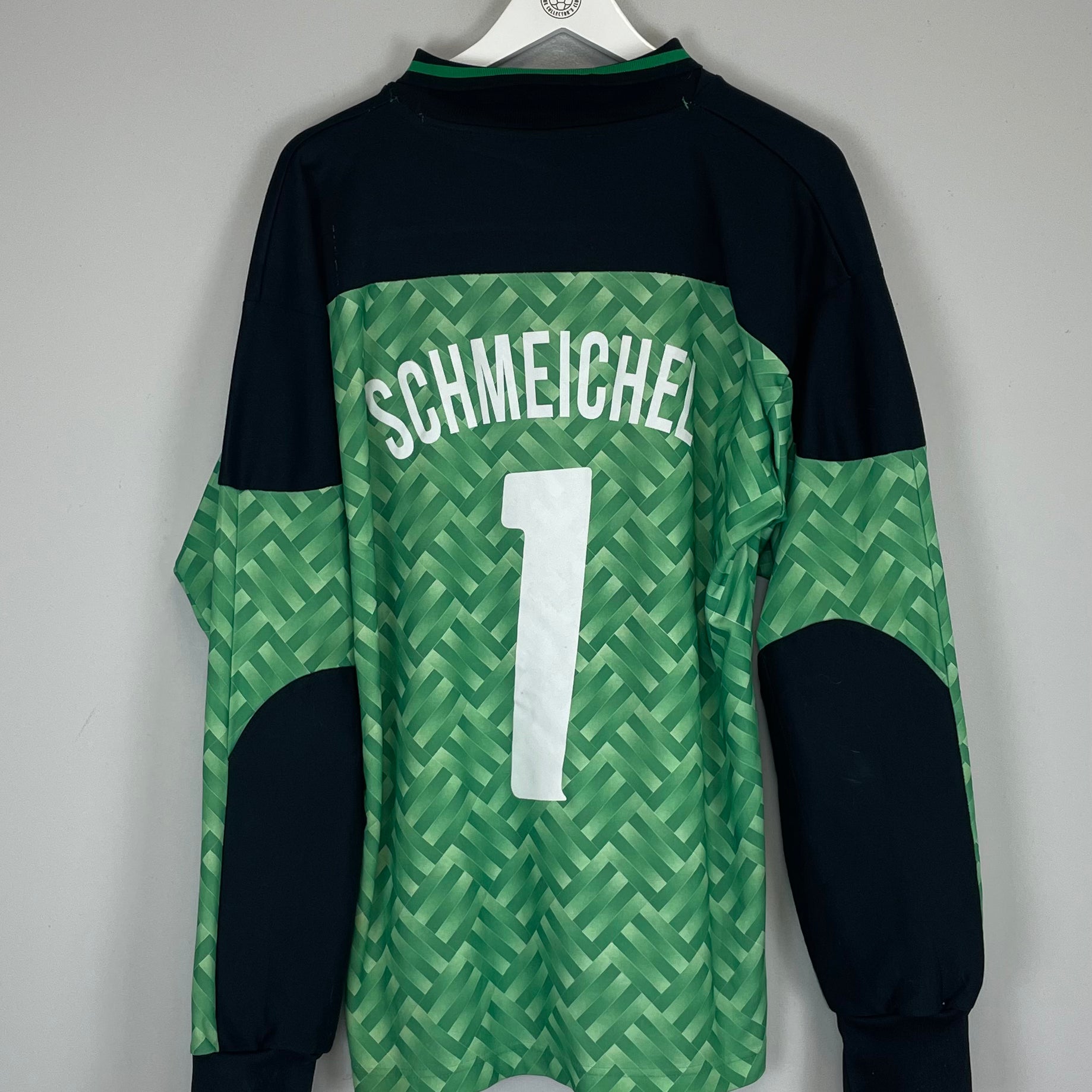 Shop 1989/92 DENMARK SCHMEICHEL #1 GK SHIRT (L) HUMMEL, classic football shirts, vintage football shirts & retro soccer jerseys at Cult Kits