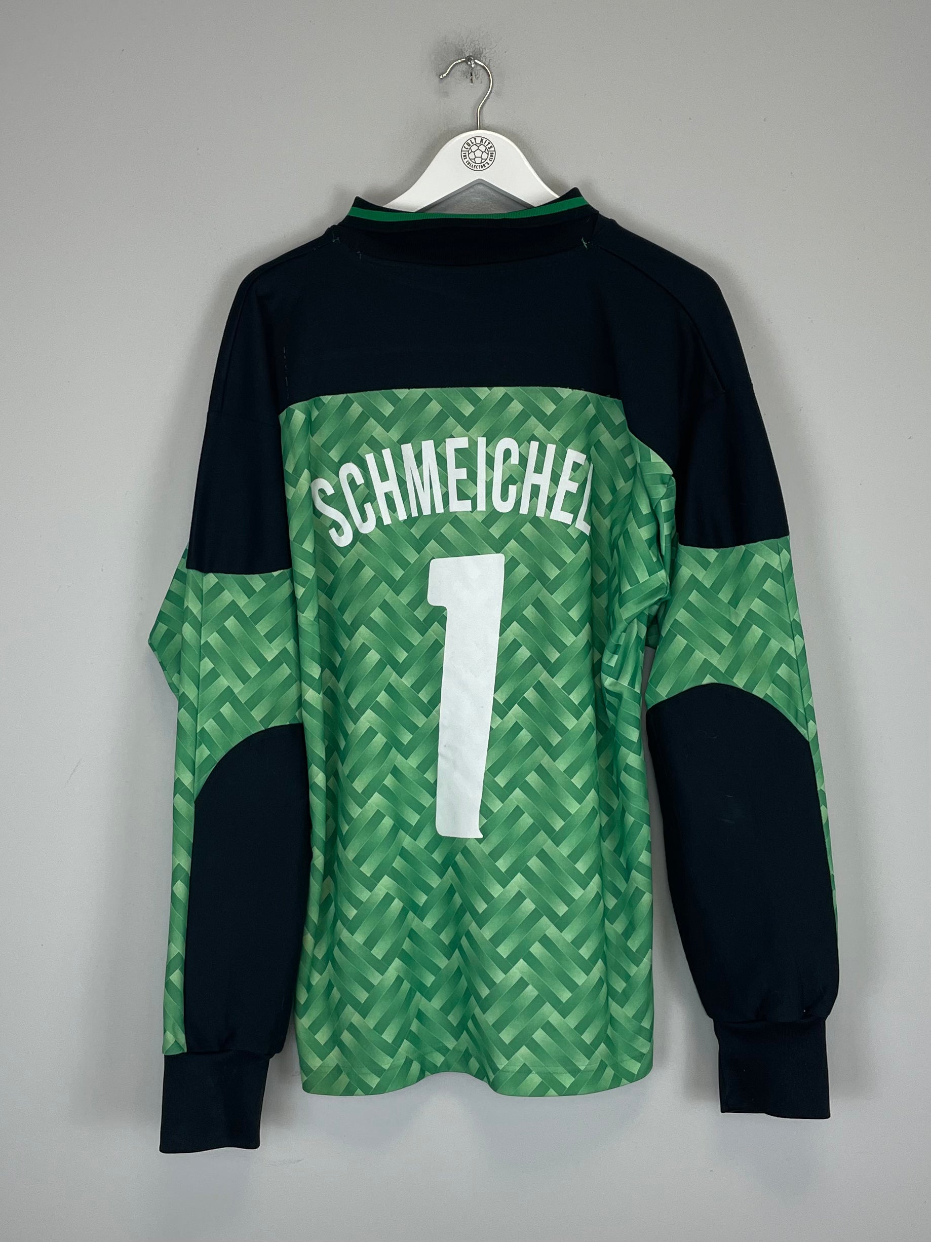 Shop 1989/92 DENMARK SCHMEICHEL #1 GK SHIRT (L) HUMMEL, classic football shirts, vintage football shirts & retro soccer jerseys at Cult Kits