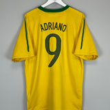 2010 BRAZIL ADRIANO #9 HOME SHIRT (XL) NIKE