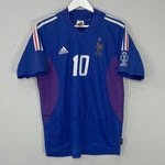 Shop 2002/04 FRANCE ZIDANE #10 HOME SHIRT (M) ADIDAS, classic football shirts, vintage football shirts & retro soccer jerseys at Cult Kits