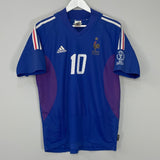 Shop 2002/04 FRANCE ZIDANE #10 HOME SHIRT (M) ADIDAS, classic football shirts, vintage football shirts & retro soccer jerseys at Cult Kits