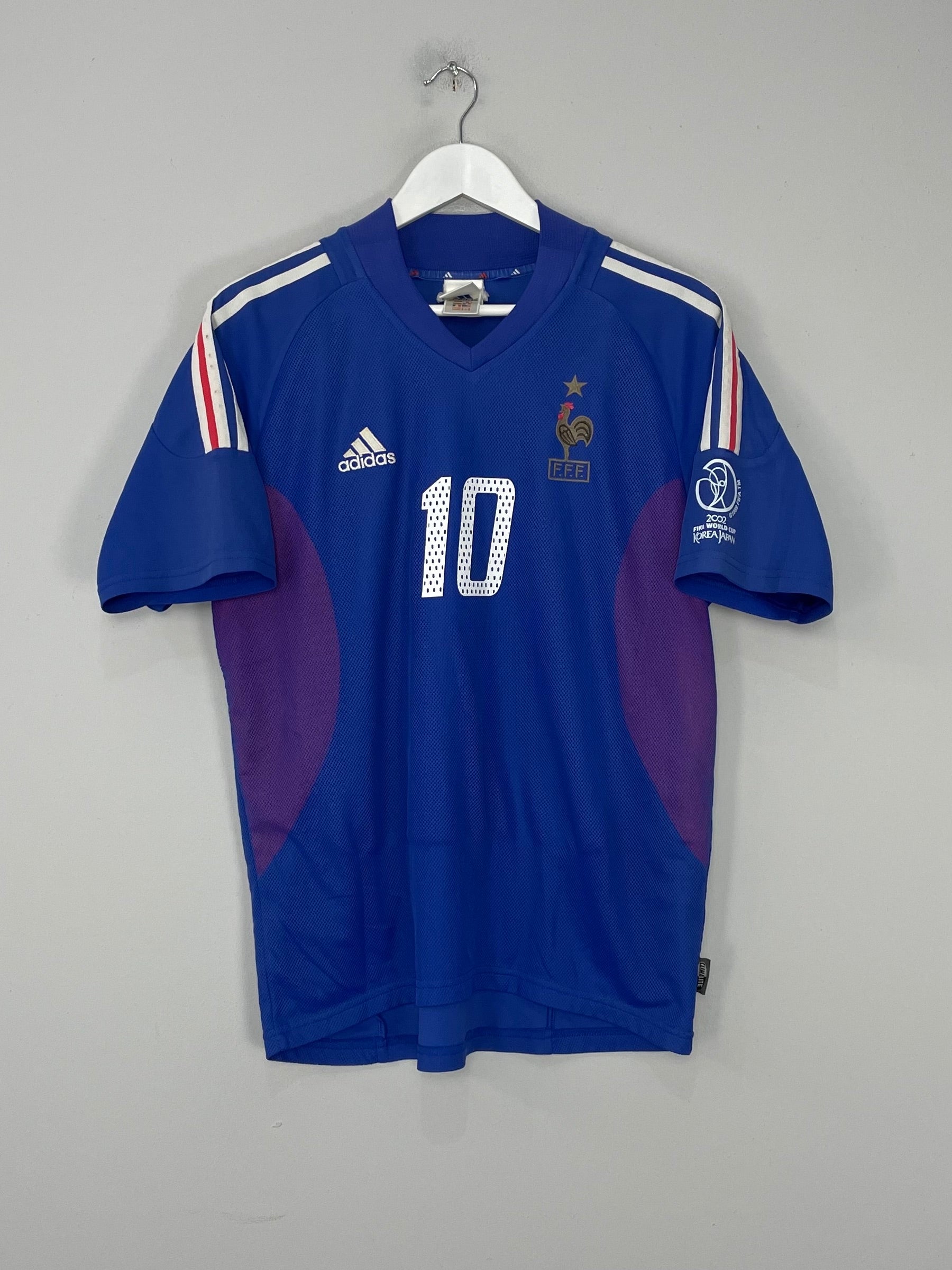 Shop 2002/04 FRANCE ZIDANE #10 HOME SHIRT (M) ADIDAS, classic football shirts, vintage football shirts & retro soccer jerseys at Cult Kits