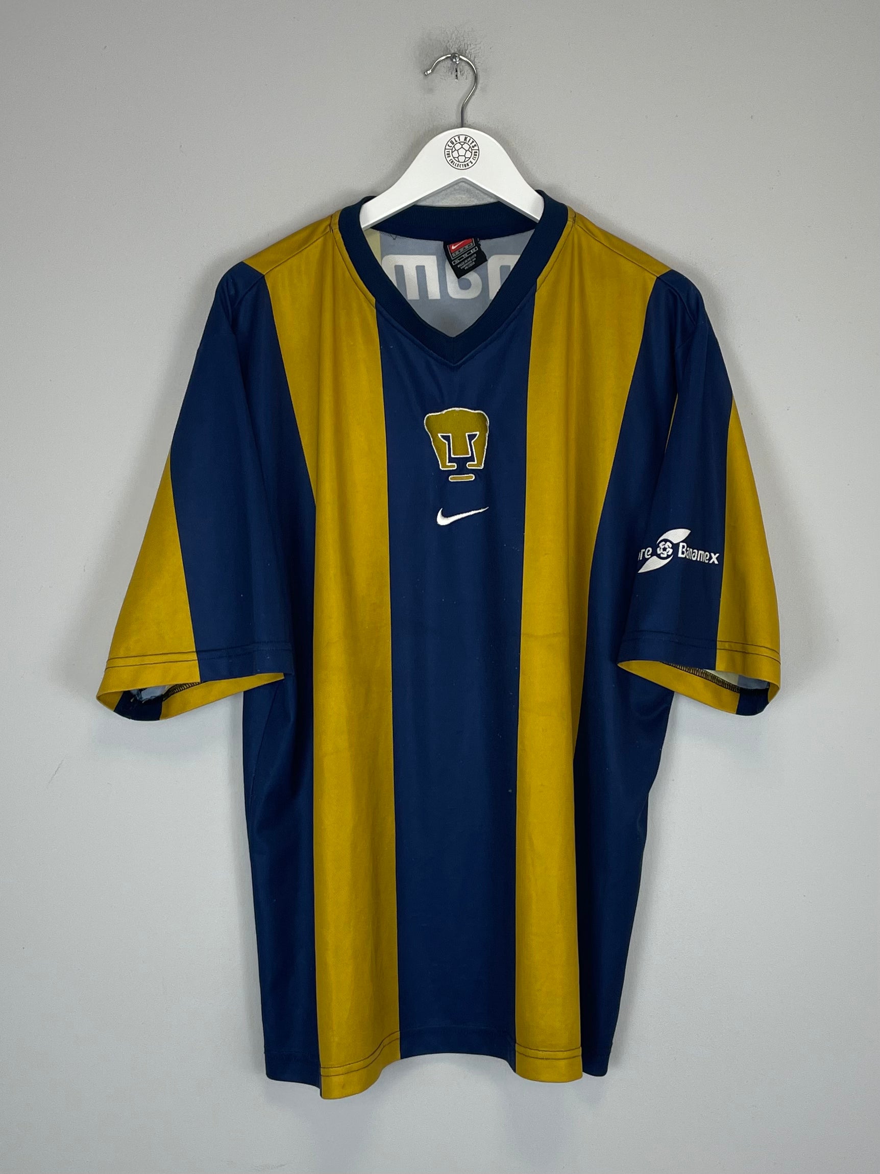 Shop 2000/01 UNAM PUMAS #15 HOME SHIRT (XL) NIKE, classic football shirts, vintage football shirts & retro soccer jerseys at Cult Kits