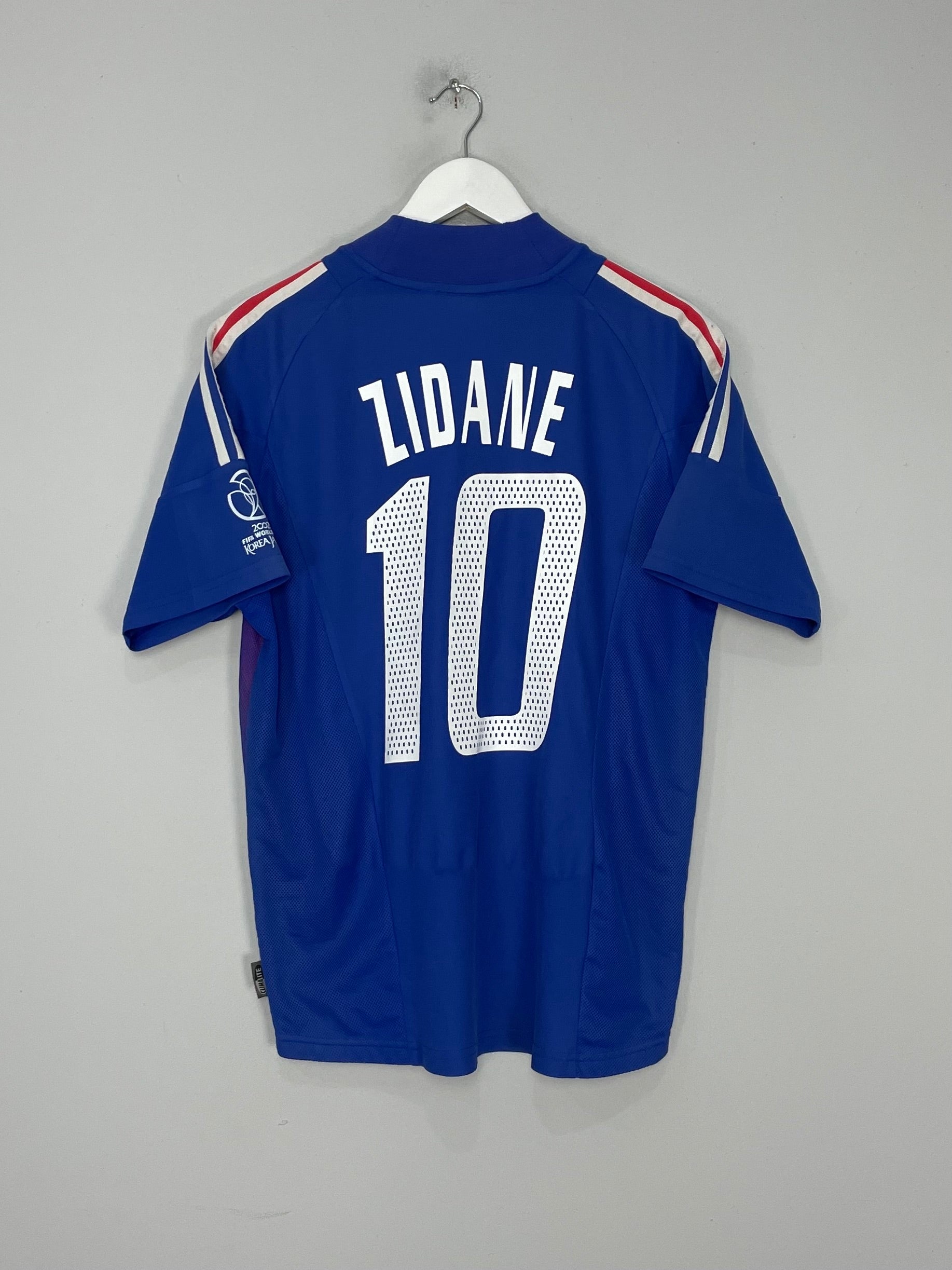 Shop 2002/04 FRANCE ZIDANE #10 HOME SHIRT (M) ADIDAS, classic football shirts, vintage football shirts & retro soccer jerseys at Cult Kits