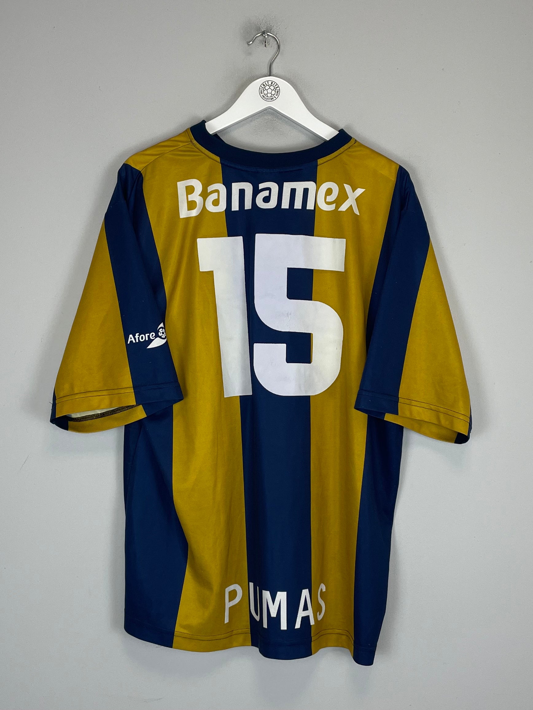 Shop 2000/01 UNAM PUMAS #15 HOME SHIRT (XL) NIKE, classic football shirts, vintage football shirts & retro soccer jerseys at Cult Kits