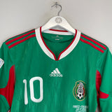 2010 MEXICO C.BLANCO #10 (FRANCE v MEXICO) HOME SHIRT (M) ADIDAS
