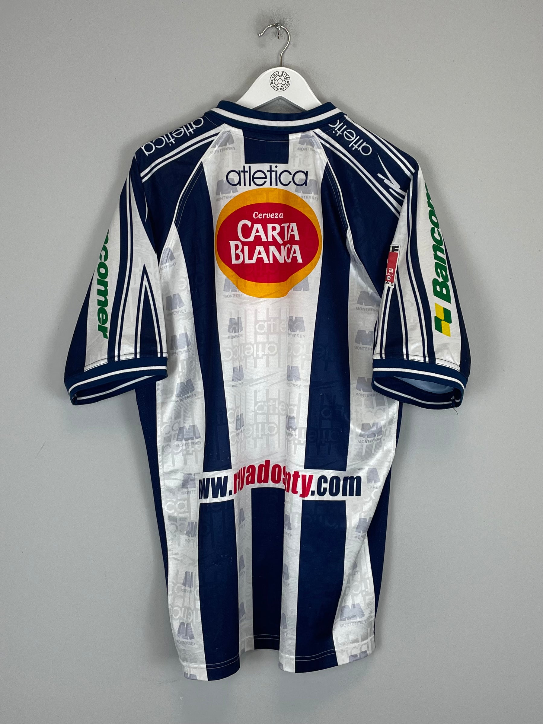 Shop 1999/00 MONTERREY HOME SHIRT (XL) ATLETICA, classic football shirts, vintage football shirts & retro soccer jerseys at Cult Kits