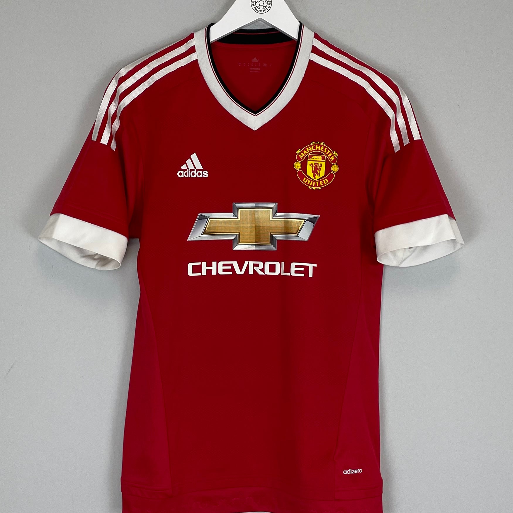 Shop 2015/16 MANCHESTER UNITED *AUTHENTIC* HOME SHIRT (M) ADIDAS, classic football shirts, vintage football shirts & retro soccer jerseys at Cult Kits