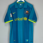 Shop 2007/08 BARCELONA MESSI #19 AWAY SHIRT (L) NIKE, classic football shirts, vintage football shirts & retro soccer jerseys at Cult Kits