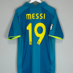 Shop 2007/08 BARCELONA MESSI #19 AWAY SHIRT (L) NIKE, classic football shirts, vintage football shirts & retro soccer jerseys at Cult Kits