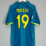 Shop 2007/08 BARCELONA MESSI #19 AWAY SHIRT (L) NIKE, classic football shirts, vintage football shirts & retro soccer jerseys at Cult Kits