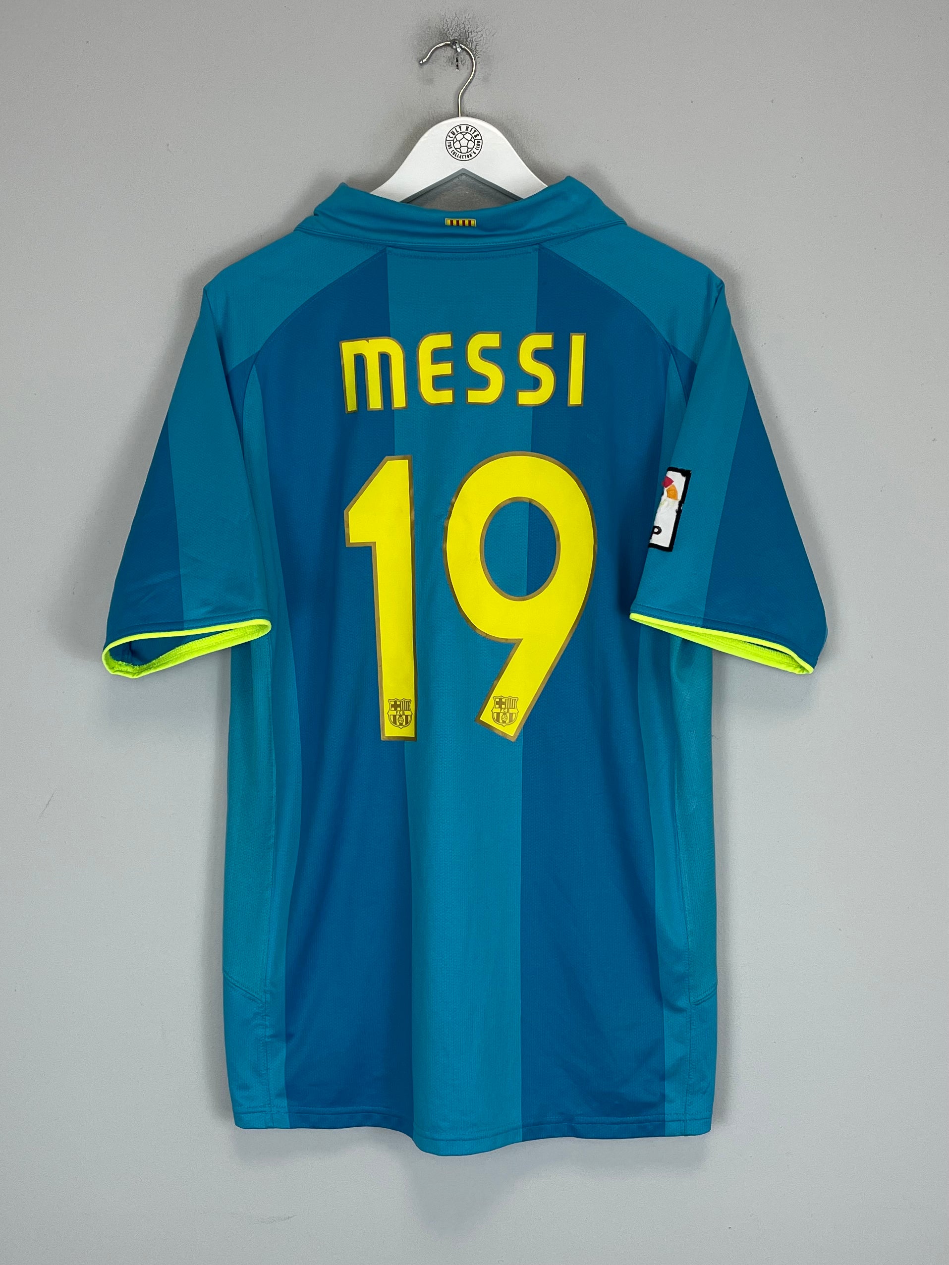 Shop 2007/08 BARCELONA MESSI #19 AWAY SHIRT (L) NIKE, classic football shirts, vintage football shirts & retro soccer jerseys at Cult Kits