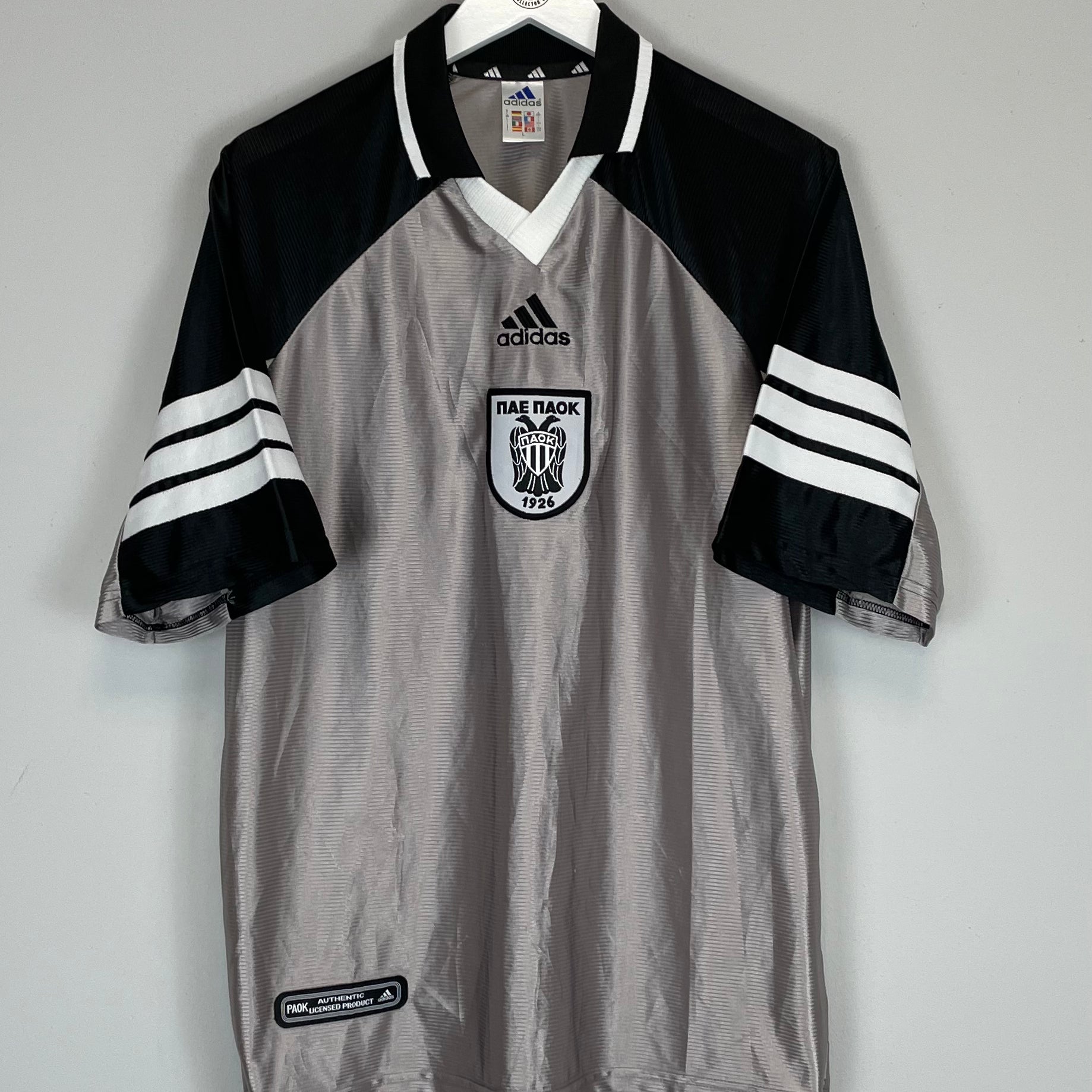 Shop 2000/01 PAOK THIRD SHIRT (L) ADIDAS, classic football shirts, vintage football shirts & retro soccer jerseys at Cult Kits