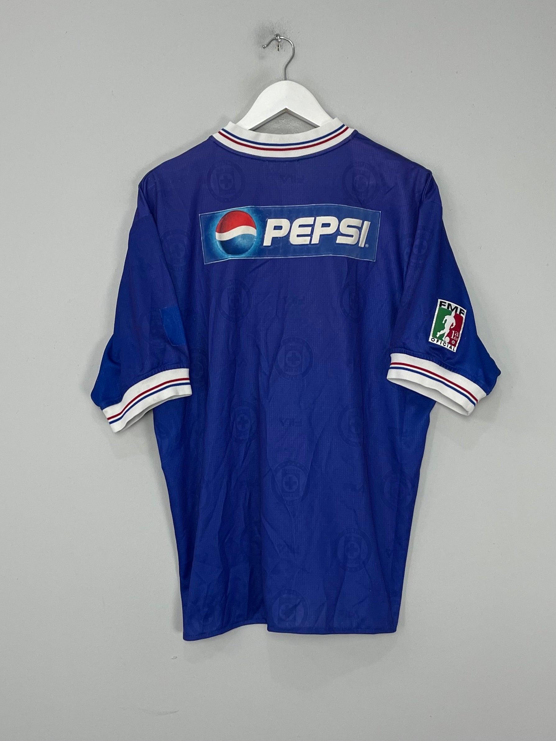Shop 1998/99 CRUZ AZUL HOME SHIRT (XL) FILA, classic football shirts, vintage football shirts & retro soccer jerseys at Cult Kits