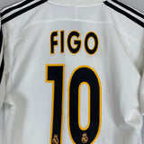 2003/04 REAL MADRID FIGO #10 HOME SHIRT (S) ADIDAS