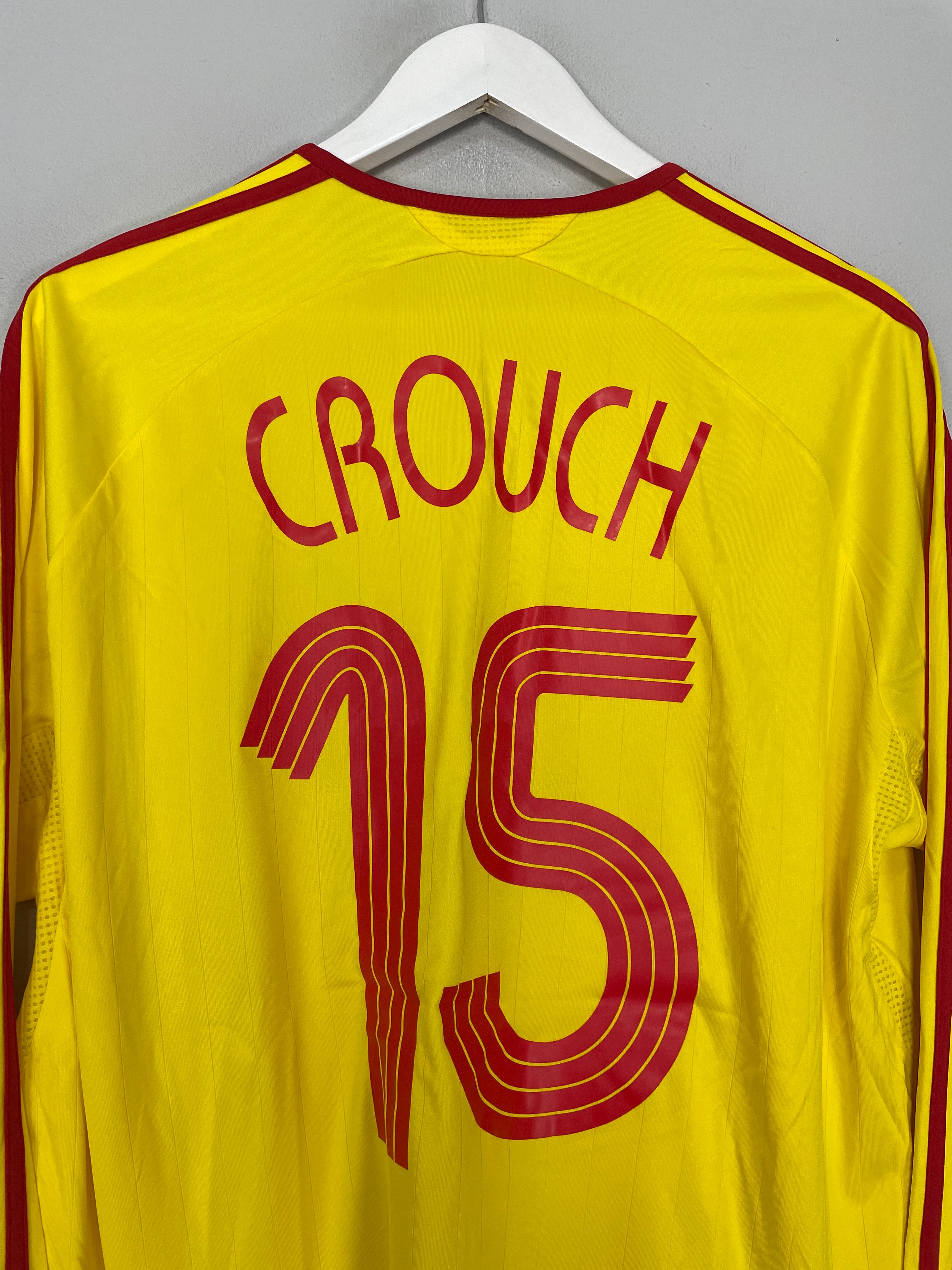Shop 2006/07 LIVERPOOL CROUCH #15 *BNWT* L/S AWAY SHIRT (XL) ADIDAS, classic football shirts, vintage football shirts & retro soccer jerseys at Cult Kits