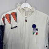 Shop 1992/94 ITALY TRACK JACKET (M) DIADORA, classic football shirts, vintage football shirts & retro soccer jerseys at Cult Kits