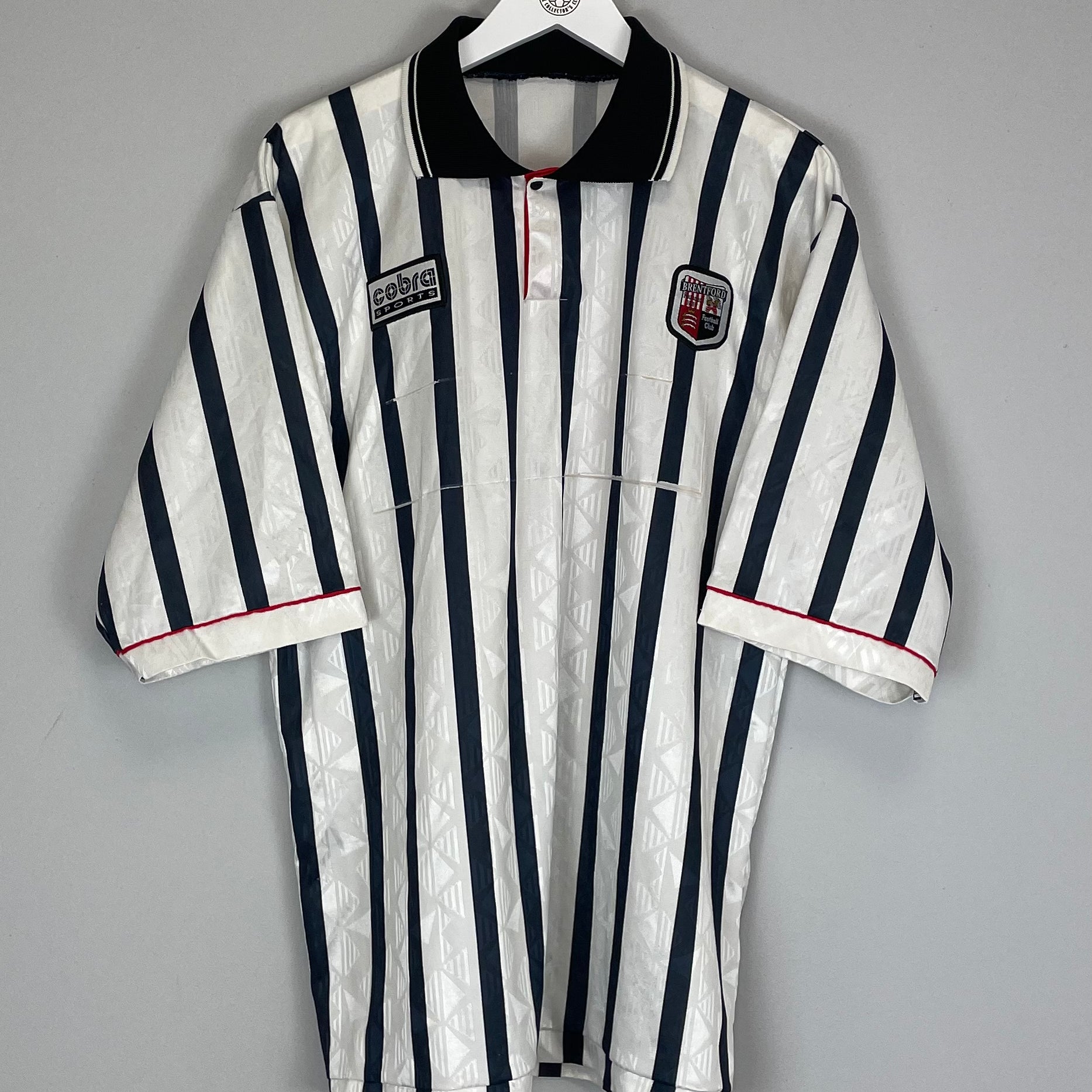 Shop 1996/98 BRENTFORD #6 AWAY SHIRT (XL) COBRA SPORTS, classic football shirts, vintage football shirts & retro soccer jerseys at Cult Kits