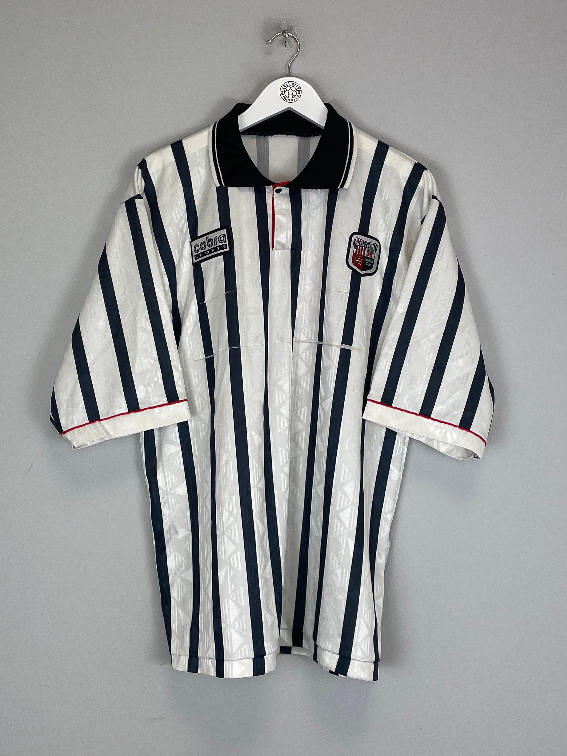 Shop 1996/98 BRENTFORD #6 AWAY SHIRT (XL) COBRA SPORTS, classic football shirts, vintage football shirts & retro soccer jerseys at Cult Kits