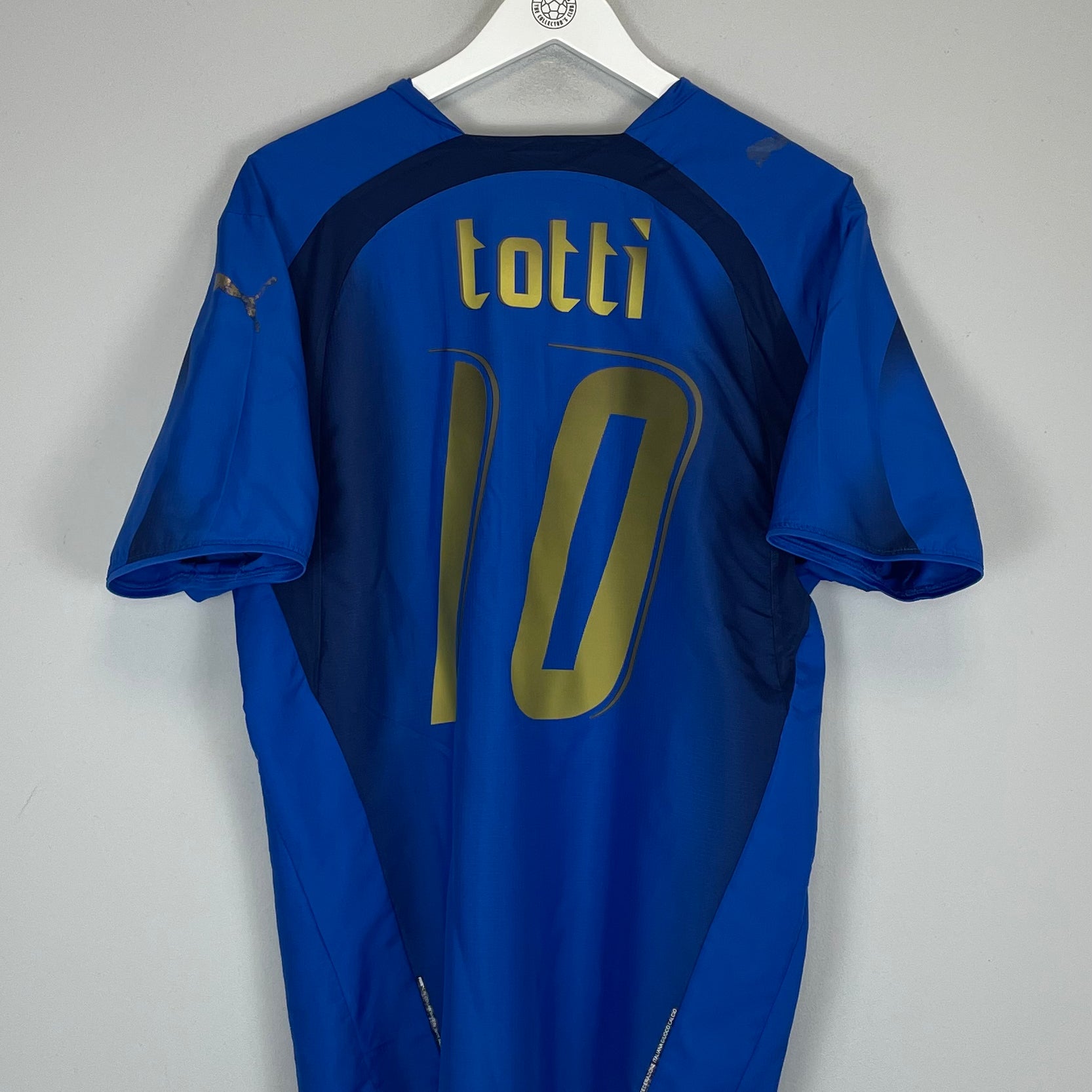 Shop 2006/07 ITALY TOTTI #10 HOME SHIRT (L) PUMA, classic football shirts, vintage football shirts & retro soccer jerseys at Cult Kits