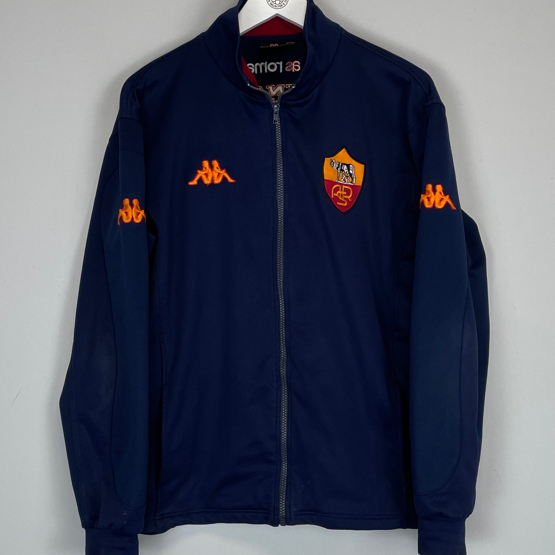 Shop 2000/01 ROMA TRACK JACKET (L) KAPPA, classic football shirts, vintage football shirts & retro soccer jerseys at Cult Kits