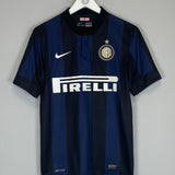 Shop 2013/14 INTER MILAN HOME SHIRT (S) NIKE, classic football shirts, vintage football shirts & retro soccer jerseys at Cult Kits