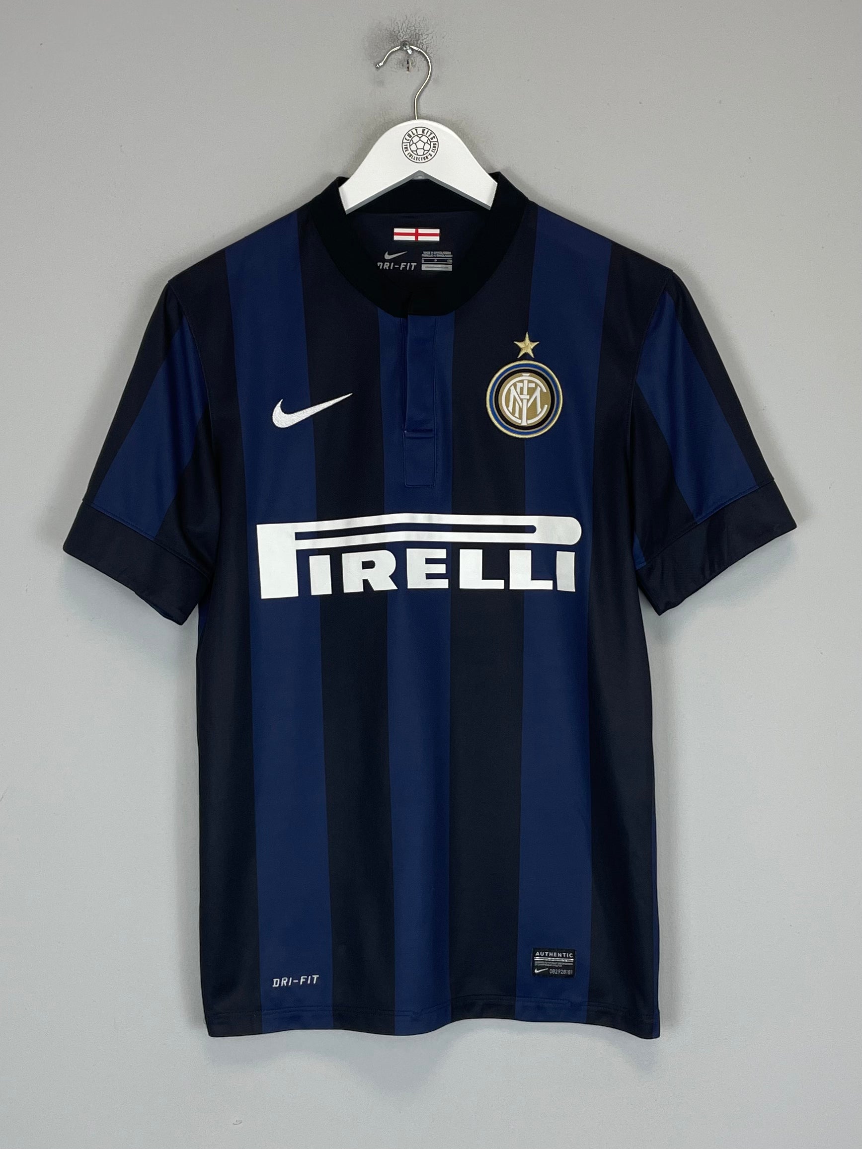 Shop 2013/14 INTER MILAN HOME SHIRT (S) NIKE, classic football shirts, vintage football shirts & retro soccer jerseys at Cult Kits