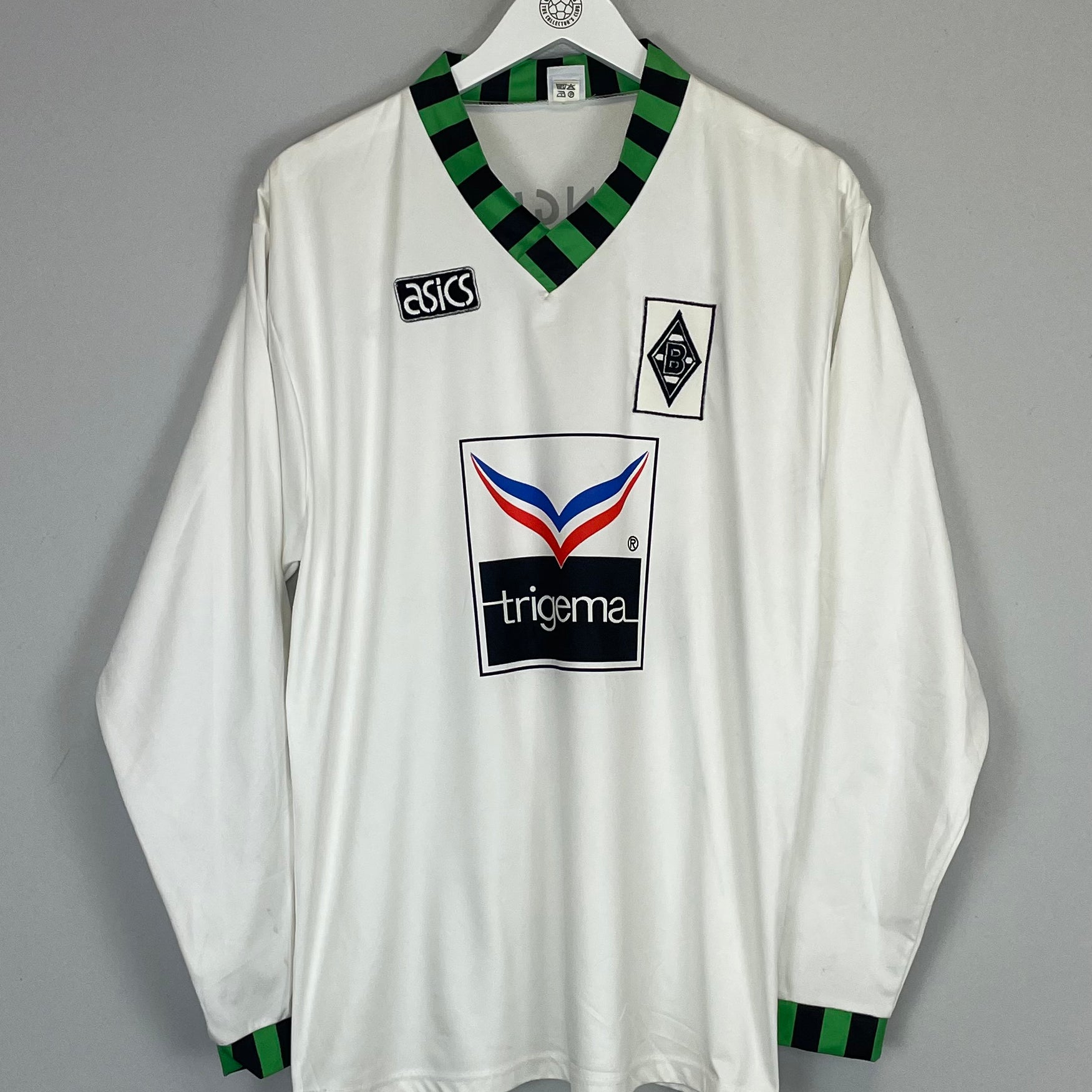 Shop 1992/94 MONCHENGLADBACH L/S HOME SHIRT (L) ASICS, classic football shirts, vintage football shirts & retro soccer jerseys at Cult Kits