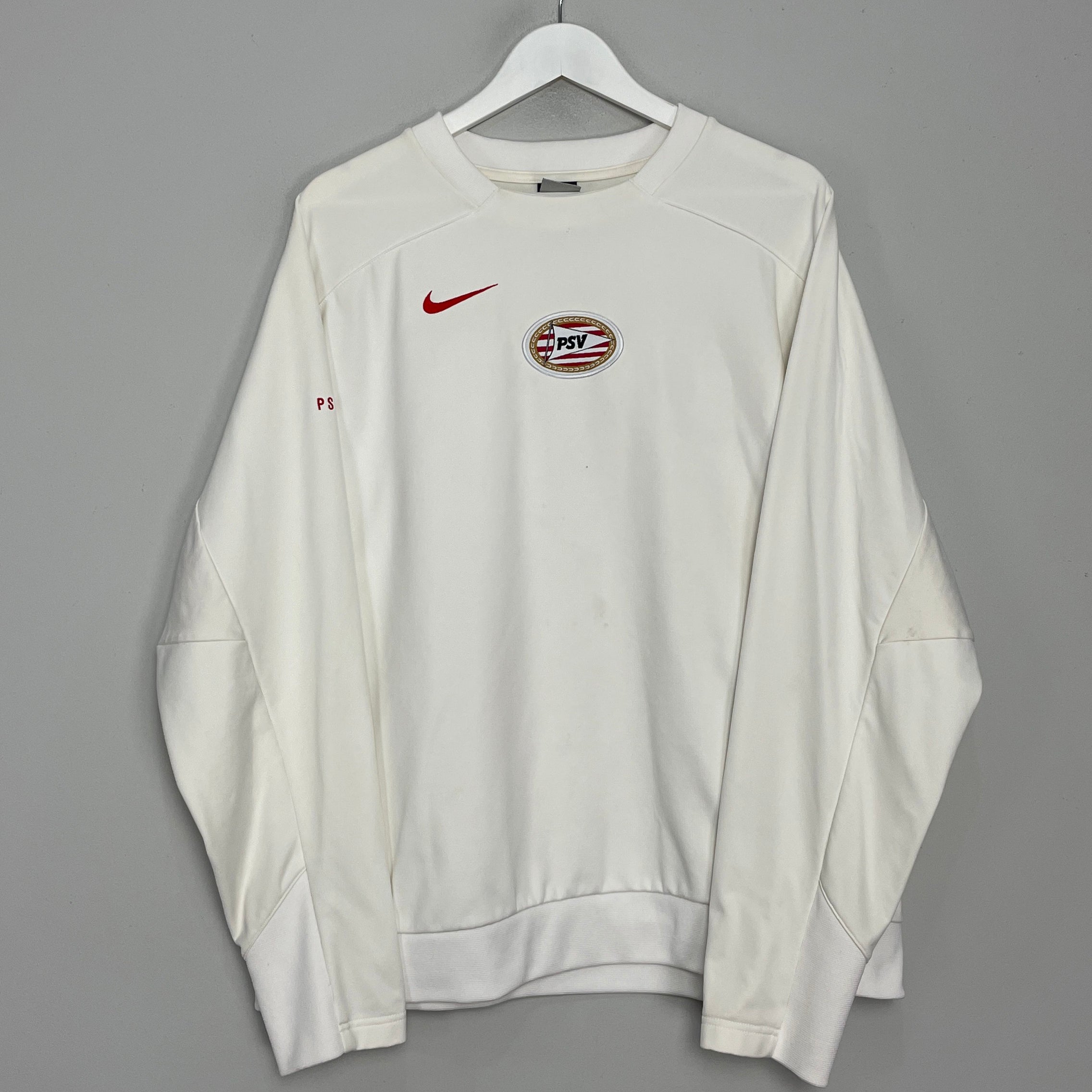 Shop 1999/01 PSV TRAINING JUMPER (XL) NIKE SWEATSHIRT, classic football shirts, vintage football shirts & retro soccer jerseys at Cult Kits