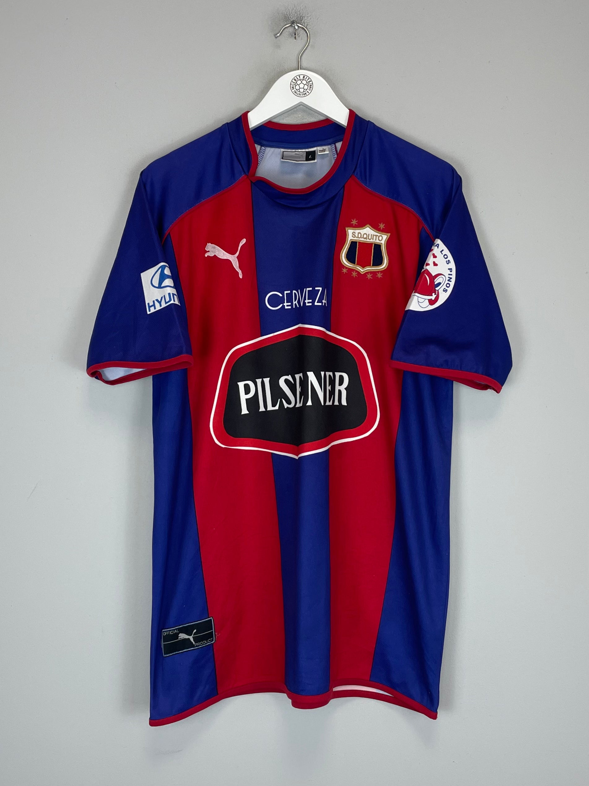 Shop 2003/04 DEPORTIVO QUITO AWAY SHIRT (L) PUMA, classic football shirts, vintage football shirts & retro soccer jerseys at Cult Kits