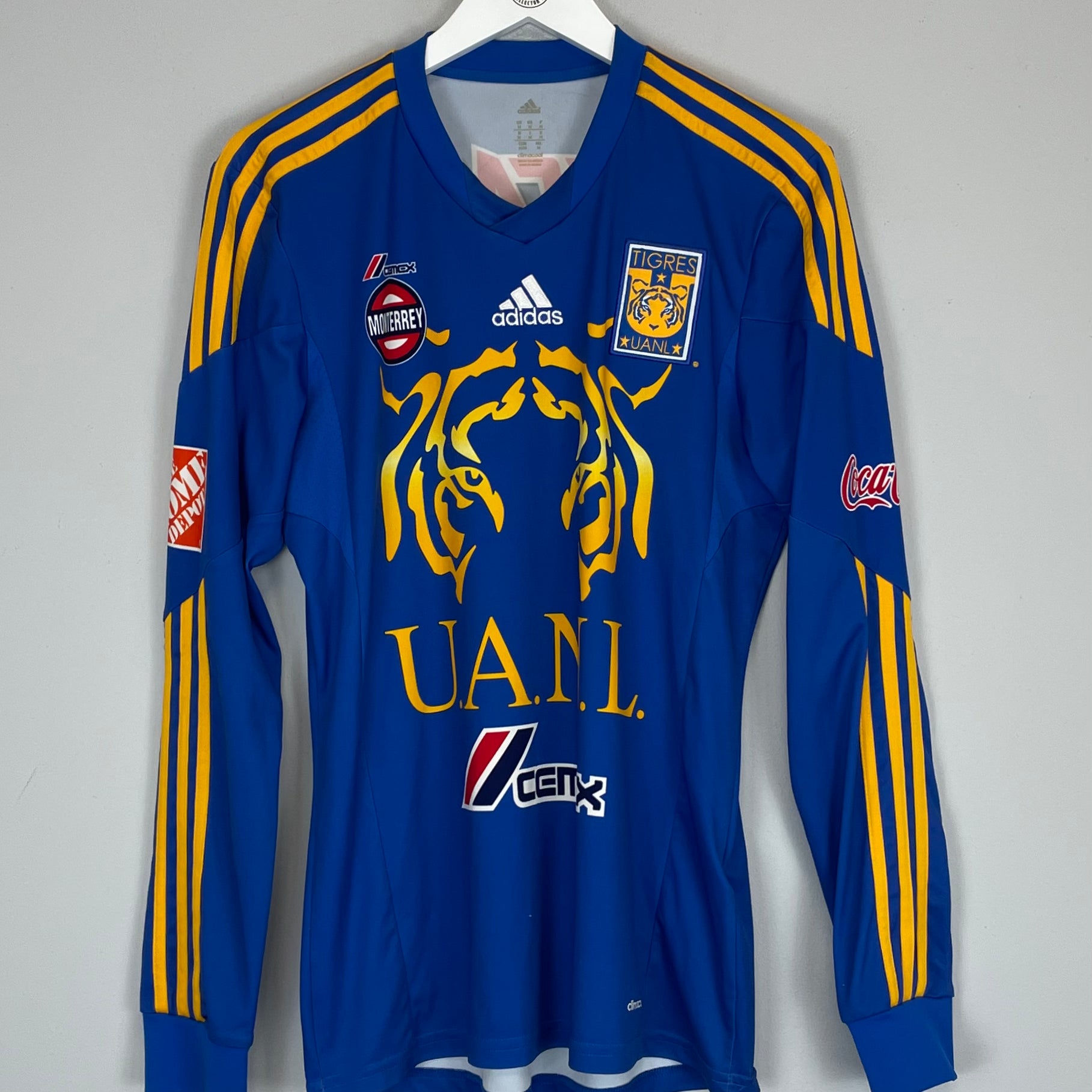 Shop 2013/14 TIGRES L/S AWAY SHIRT (M) ADIDAS, classic football shirts, vintage football shirts & retro soccer jerseys at Cult Kits
