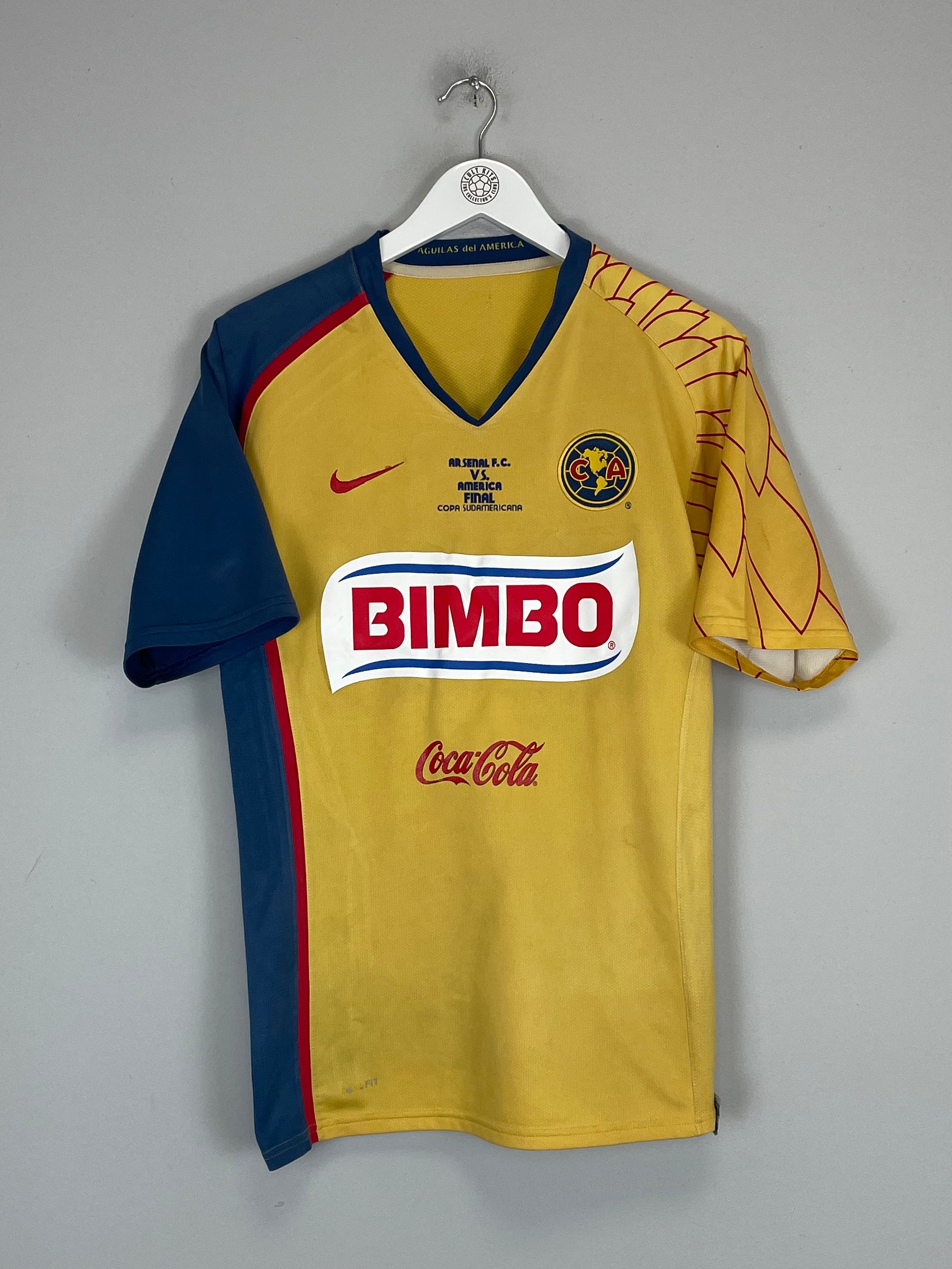 Shop 2007/08 CLUB AMERICA CABANAS #9 *SUDAMERICANA FINAL* HOME SHIRT (M) NIKE, classic football shirts, vintage football shirts & retro soccer jerseys at Cult Kits