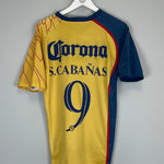 Shop 2007/08 CLUB AMERICA CABANAS #9 *SUDAMERICANA FINAL* HOME SHIRT (M) NIKE, classic football shirts, vintage football shirts & retro soccer jerseys at Cult Kits