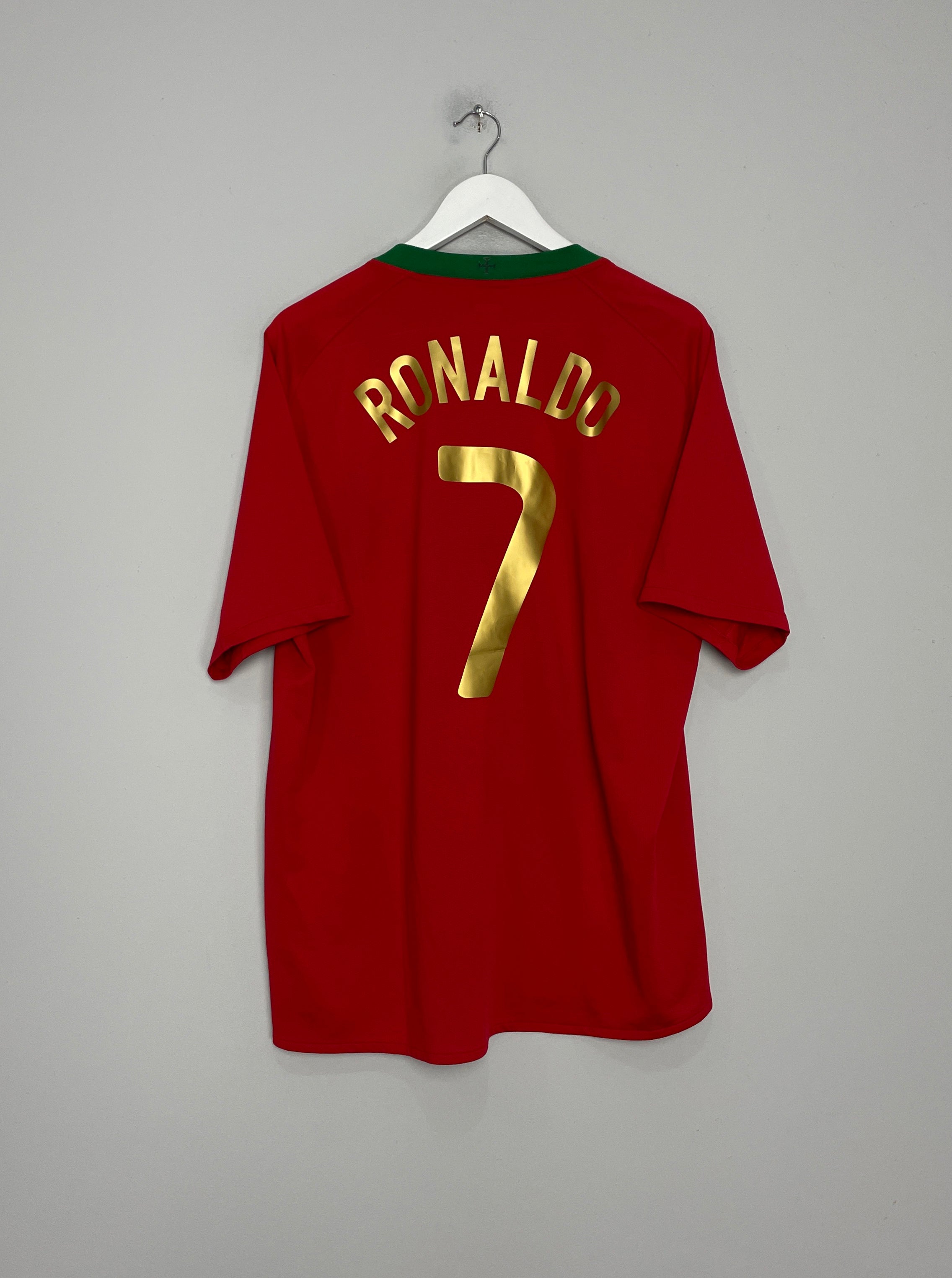 Shop 2008/10 PORTUGAL RONALDO #7 HOME SHIRT (XL) NIKE, classic football shirts, vintage football shirts & retro soccer jerseys at Cult Kits