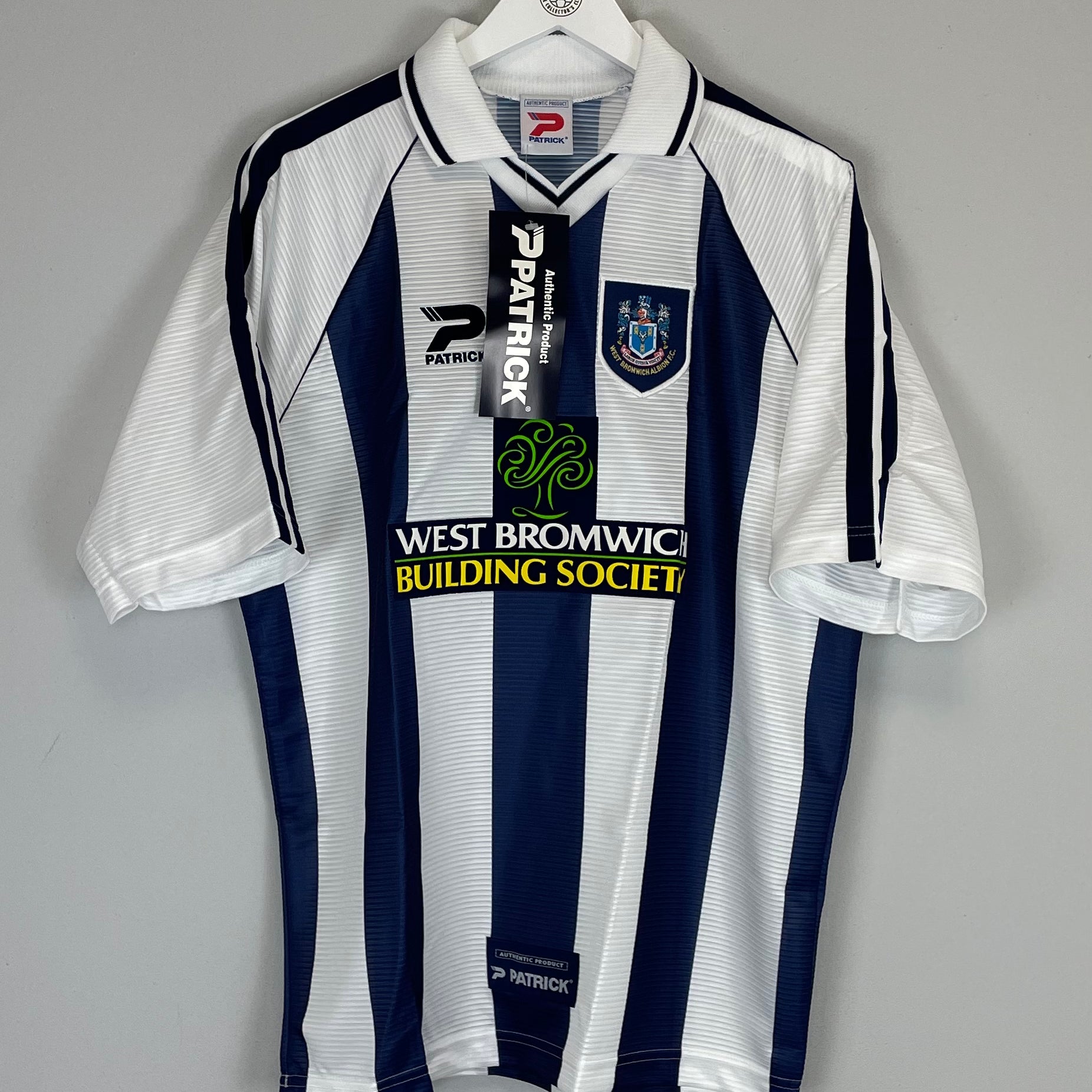 Shop 1998/00 WEST BROM *BNWT* HOME SHIRT (L) PATRICK, classic football shirts, vintage football shirts & retro soccer jerseys at Cult Kits