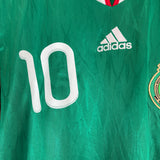 2010 MEXICO C.BLANCO #10 HOME SHIRT (M) ADIDAS