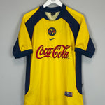 Shop 2001/02 CLUB AMERICA ZAMORANO #9 HOME SHIRT (M) NIKE, classic football shirts, vintage football shirts & retro soccer jerseys at Cult Kits