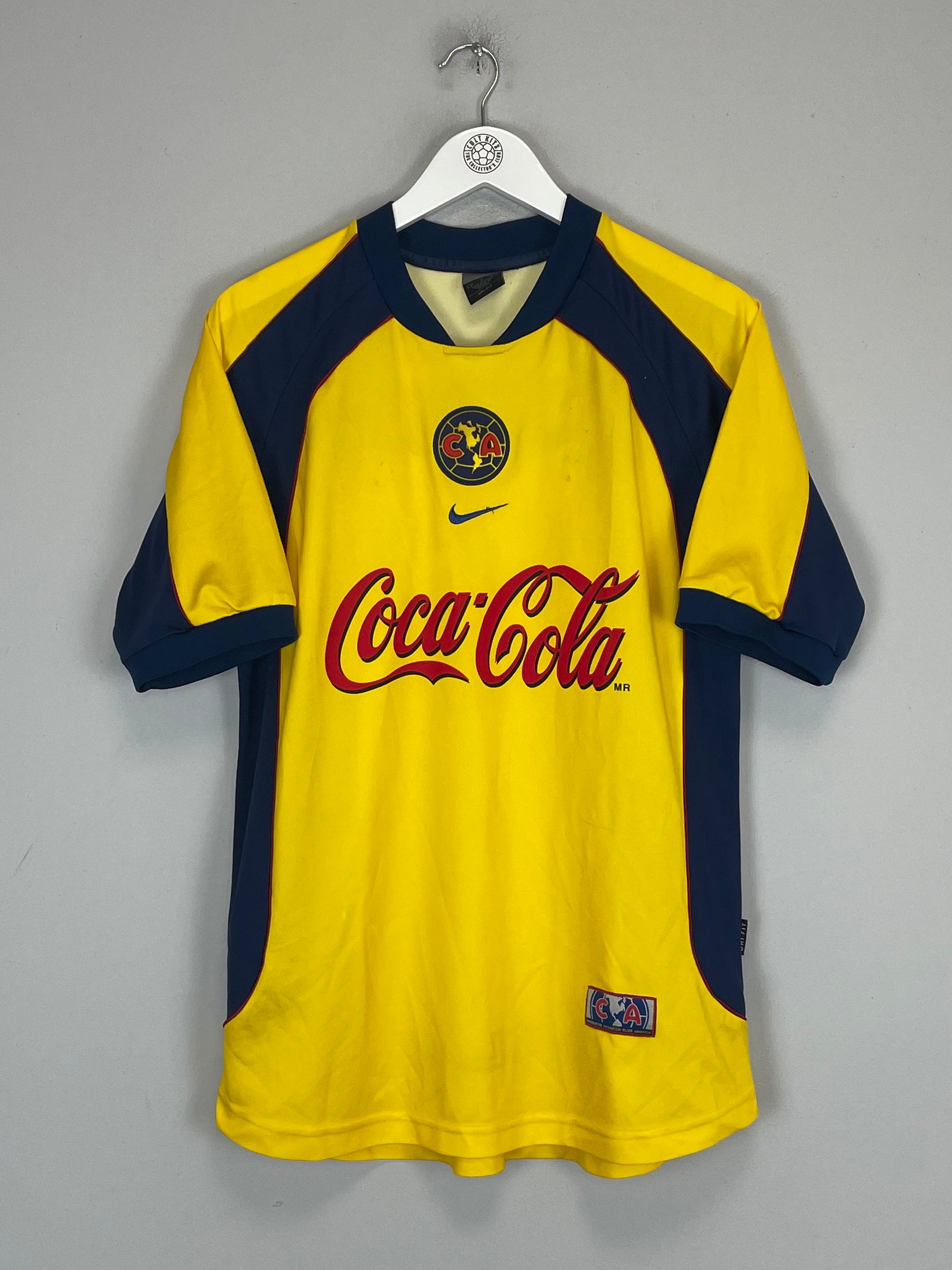 Shop 2001/02 CLUB AMERICA ZAMORANO #9 HOME SHIRT (M) NIKE, classic football shirts, vintage football shirts & retro soccer jerseys at Cult Kits