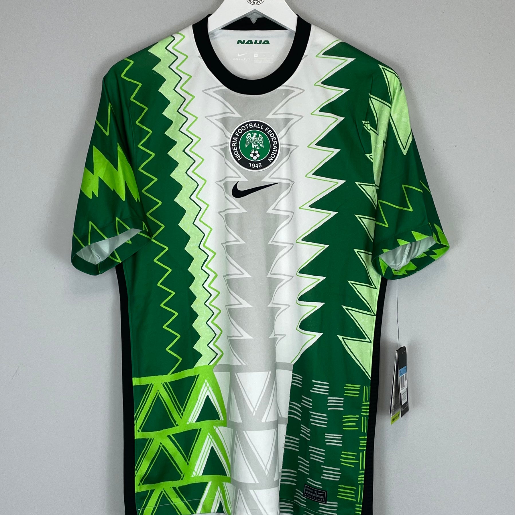 Shop 2020/21 NIGERIA *BNWT* HOME SHIRT (M) NIKE, classic football shirts, vintage football shirts & retro soccer jerseys at Cult Kits