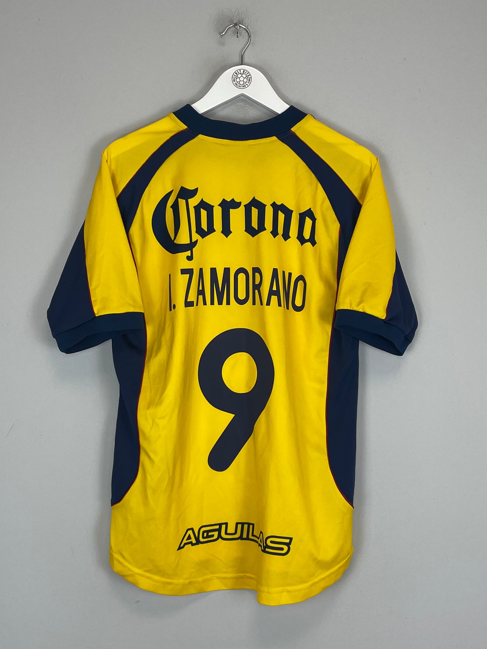 Shop 2001/02 CLUB AMERICA ZAMORANO #9 HOME SHIRT (M) NIKE, classic football shirts, vintage football shirts & retro soccer jerseys at Cult Kits