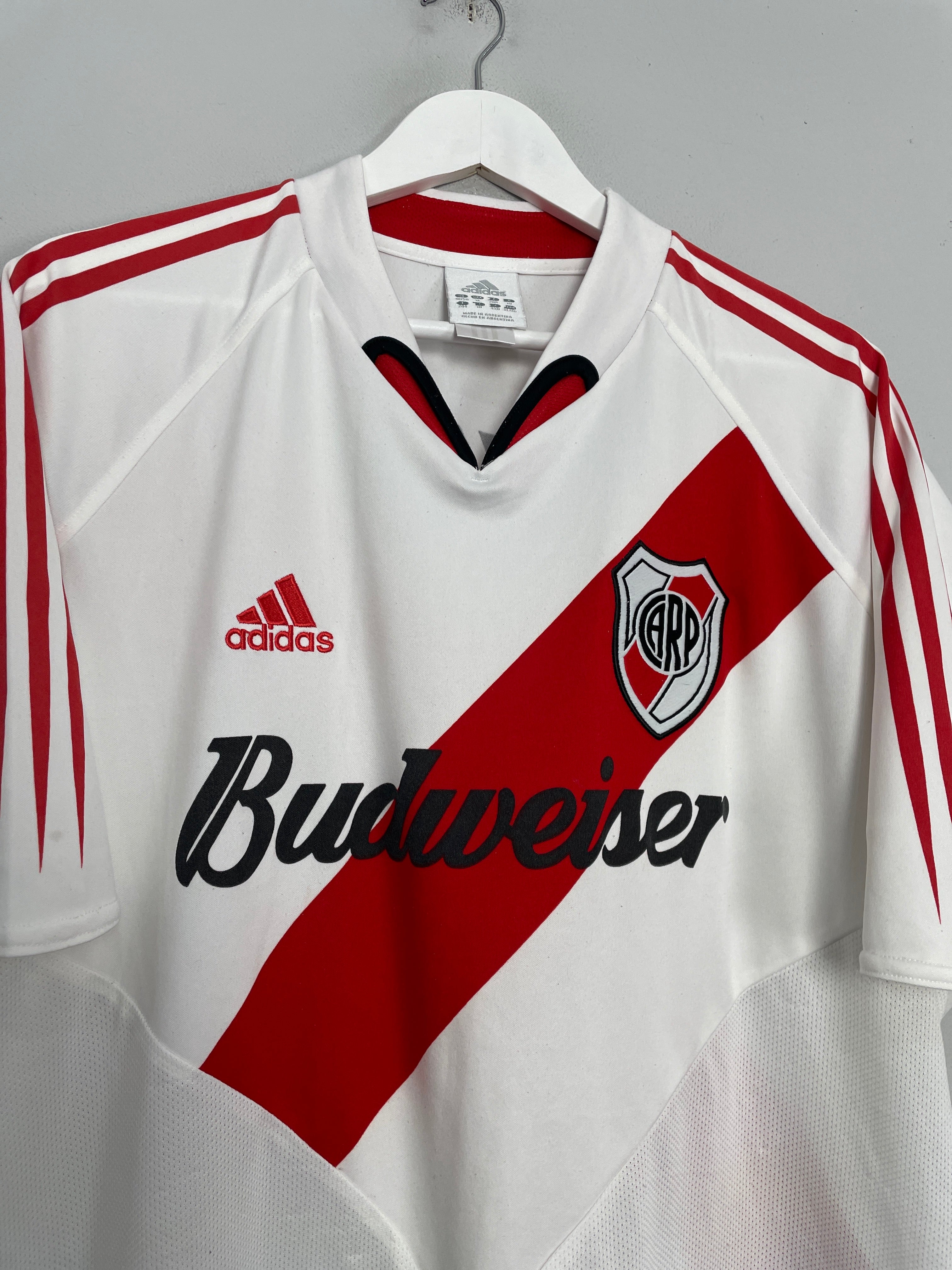 Shop 2004/05 RIVER PLATE HOME SHIRT (XL) ADIDAS, classic football shirts, vintage football shirts & retro soccer jerseys at Cult Kits