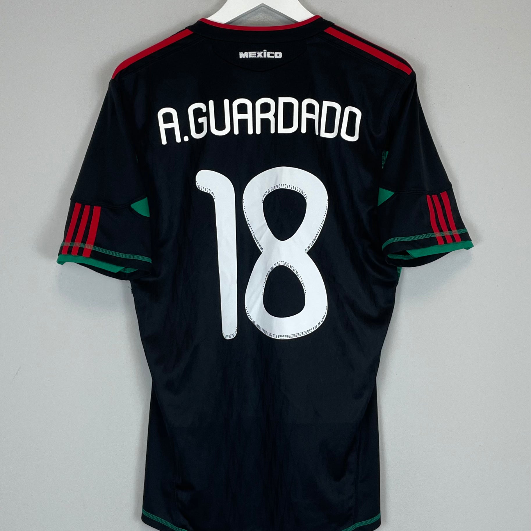 Shop 2010 MEXICO A.GUARDADO #18 AWAY SHIRT (M) ADIDAS, classic football shirts, vintage football shirts & retro soccer jerseys at Cult Kits